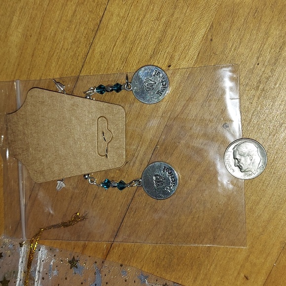 Virgo Zodiac Drop Earrings.. - Picture 6 of 6